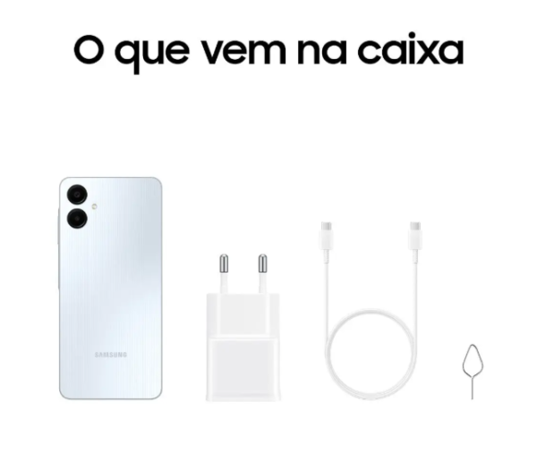 Smartphone Samsung Galaxy A06 Dual SIM 128 GB branco 4 GB RAM - Imagem 2