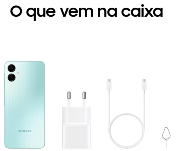 Smartphone Samsung Galaxy A06 Dual SIM 128 GB verde claro 4 GB RAM - Imagem 2